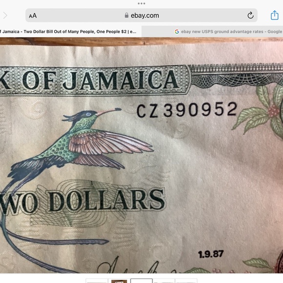 Jamaica two dollar bill 1987 $2 money 87 Bob Marley One Love  Bundle only - Picture 4 of 7